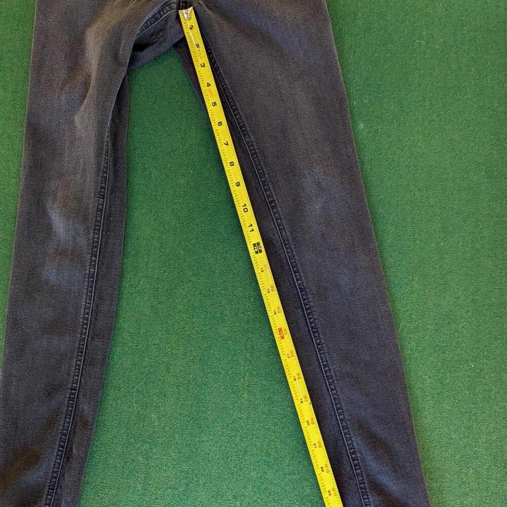 Indigo Blue Faded Black Skinny Jeans XS - Picture 7 of 8
